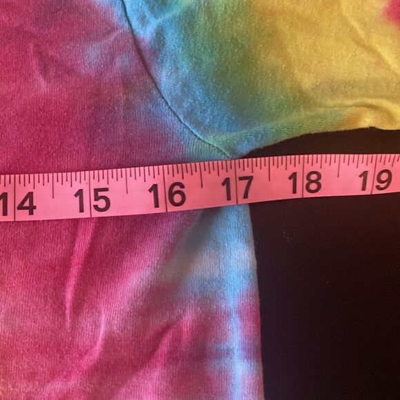 Tie dye short sleeve T-shirt Small yellow pink blue green Jerzees - Picture 4 of 6